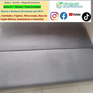 - Geribá - Aluguel Econômico Apartamento Búzios